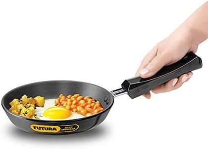 Hawkins Futura 17 cm Frying Pan, Hard Anodised Fry Pan, Small Frying Pan, Black (AF17)