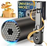 Stocking Stuffers for Men Adults Tools, Super Universal Socket Gifts for Men Grip Socket Set with Power Drill Adapter, Cool Gadgets Christmas Gift for Dad Men Husband Boyfriend Him Who Have Everything