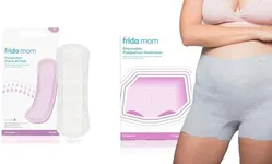 Frida Mom Postpartum Maternity Catch-All Pads for Maximum Absorbancy + Disposable Underwear (Regular Boyshort)