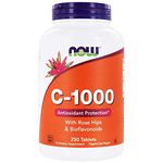 NOW Foods C-1000 with Rose Hips 250 Tablets