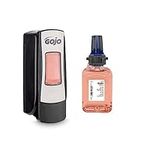 Gojo Adx-7 Hand Soap Dispenser And Gojo Fresh 3-In-1 Wash Refill Starter Kit, Black And Chrome, 700 ml