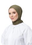 SWANISTANBUL Jersey Hijab Scarf for Women - Quality Head Scarf Wrap for Girls - Fashion Muslim Women Hijab Scarves Headwear for Everyday Use - 55cm x 170cm - Khaki