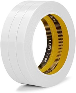 LLPT Double Sided Tape 1/2" x 50 Ft Each 3 Pack Sticky Adhesive Transparent Ultra Thin Tear by Hand for DIY Crafts Scrapbooking Arts Photography Fabric Glue Alteration (SPD1215CR03)