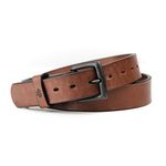 Main Street Forge All American Leather Belt | Made in USA | Men's Heavy Duty Work Belt | EDC Belt, Whiskey Barrel Brown, Pant Size 34 (Belt Size 36)