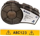 Brady M21-500-595-YL BMP21 Tape B- 595 Indoor/Outdoor Vinyl Film Size: 1/2" X 21' BLK/YEL