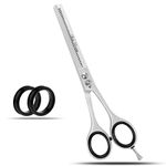 wishbeauty Thinning Hairdressing Barber Hair Teeth Scissor for Professional Hairdressers Barbers Stainless Steel Hair Cutting Shears - for Salon Barbers, Men, Women, Children and Adults (Thinning)