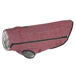 RUFFWEAR Hemp Hound Sweater for Dogs, Premium Dog Jumper made with Organic Cotton Blend, Lightweight & Warm Dog Sweatshirt, Miniature Breeds, Fired Brick – XX-Small