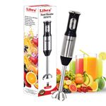 Libra Stainless Steel 1200 Watts Electric Hand Blender For Kitchen | Detachable Shaft | Multipurpose Hand Blender For Smoothie And Juices | Variable Speed And Turbo Function | 1 Year Warranty