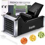 Potato Cutter, Sopito Home Made French Fry Cutter with 1/2 Inch Stainless Steel Blade Great for Potatoes Carrots Cucumbers