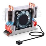 NewHail 12V M.2 2280 SSD Heatsink with 40mm PWM Cooling Fan, Copper Heat Pipes and Thermal Pad, SSD Cooler for M.2 2280 NVMe & SATA SSD Only