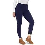 CAMPSNAIL Fleece Lined Leggings Women - High Waisted Thick Warm Soft Pants Tummy Control Thermal Casual Black Reg & Plus Size