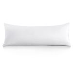 Oubonun 100% Cotton Body Pillowcase - 800 Thread Count/21x54, Moisture Absorbent and Breathable, Premium Hotel Body Pillow Cover for All Seasons, White