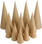 Ceenna 24 Pcs Paper Mache Cones Ope