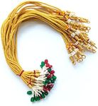 Khushi Handicrafts 6 Pieces Metal Brass Pearl Necklace Back Rope Dori for Silk Thread Jewellery Terracotta and Quilling Jewelry