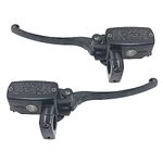 Triumilynn 1" 25mm Brake Master Cylinder Lever Motorcycle for Hon-da Shadow Goldwing Magna VTX Ya-ma-ha Road Star V-Star Su-zu-ki Ka-wasaki Hy-draulic Clutch Brake Goldwing Left & Right Set (Black)