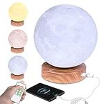 Light Therapy Lamp, TurnWay Remote Control UV-Free Sunlight Lamp, 3 Color Temperatures,Timer and Adjustable Brightness (Wood Grain)