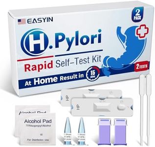 EASYIN H Pylori Test Kit: 2 Pack Helicobacter Pylori Test at Home Results in 10-15 Minutes - Fast & Highly Accurate, Easy to use & Read H-Pylori Test Kit