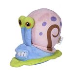 SpongeBob SquarePants for Pets Gary The Snail Figure Plush Dog Toy | 6 Inch Small Dog Toy for Spongebob Fans | Gary Snail Squeaky Dog Toy for All Dogs Made from Soft Plush Fabric