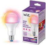 WiZ Connected 100W A21 LED Smart Light Bulbs - Connects to Your Wi-Fi - E26 Smart Bulb - Control with Voice or App + Activate with Motion - Matter Compatible - 1 Pack