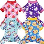 XPUDAC 4 Piece Dog Pajamas for Smal