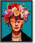 HAUS AND HUES Frida Kahlo Wall Art & Feminist Poster Frida Kahlo Poster Frida Art & Feminist Print Chicano, Latino, Chicana Art Frida Kahlo Gifts, Mexican Artwork for Walls UNFRAMED 12"x16"