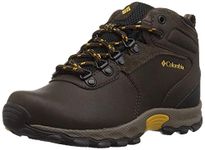 Columbia unisex-child Newton Ridge Waterproof Hiking Boot, Cordovan/Golden Yellow, 3 Regular US Little Kid