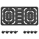 Hikig License Plate Frame Holder - Universal Front/Rear License Plate Tag Mount Holder, License Plate Bumper Bracket for All Type Auto, Car, Truck, SUV, Bus, Trailer (4 Screws 4 Bolts- Included)