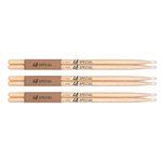 LA Specials Drum Sticks - 5A Drumsticks - Drum Sticks Set for Acoustic Drums or Electronic Drums - Oval Nylon Tip - Hickory Drum Sticks - Consistent Weight and Pitch - 3 Pairs