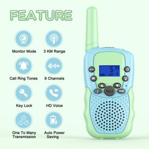 Bakoherp Kids Walkie Talkies – 2-Way Radio Toy for Children
