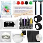 Tattoo Supplies Kit -,Convention Tattoo Pack Essential Tattoo Set Kit for Professional Tattooing,Tattoo Kits with Complete Tattoo Stuff Tattoo Accessories and Supplies (Tattoo supplies kit B)