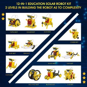 OMWay 12-in-1 Solar Robot Kit – STEM Educational Building Toy