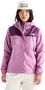 The North Face Women's Antora Jacket (Standard & Plus Size) - Waterproof & Windproof Rain Coat, Secure Zip Hand Pockets, Hushed Lavender/Chroma Purple, Medium