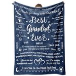 Musaecoin Grandad Gifts - To My Grandad Gifts from Grandchildren Blanket, Gifts for Grandad, Presents for Grandad Blanket, Best Grandad Ever Blanket for Birthday Fluffy Blanket