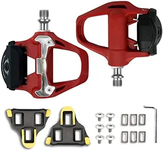 WOWSPORT Carbon Fiber SPD-SL Road Bike Pedals with 3-Bolt Cleats