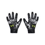 Under Armour Boys' Clean Up 21 Culture Gloves, Black (001)/High-Vis Yellow, Youth Large