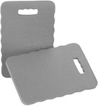 Relaxdays Knee Cushion Set of 2, Knee Aid for Gardening, Workshop, Yoga, Knee Board W x D 40 x 26 cm, Foam, Light Grey, Grey