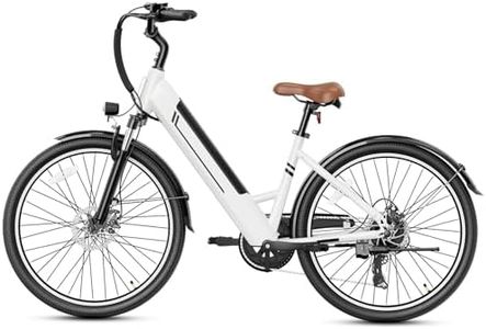 Jasion Electric Bike for Adults, Up to 45 KM/H, 1000W Peak Motor Ebike, Range Up to 88KM, 360WH Removable Battery, 26" E-Bike with 7 Speeds & Front Suspension for Commuting, Outdoor Leisure