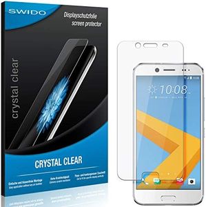 SWIDO Pack of 4 Armoured Protection Films Compatible with HTC 10 evo, Screen Protector, Glass Protection, Ultra Clear, Made in Germany