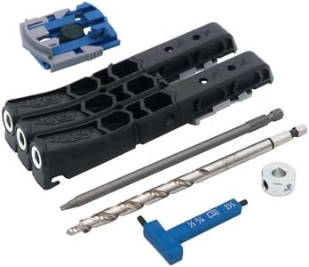 Kreg KPHJ230 - Kreg Pocket-Hole Jig Micro - Micro Jig for Thin Stock, Cabinets, Drawers & Repairs - 33% Smaller Holes - Create Micro Pocket Hole - For 1/2” & 3/4” Thick Materials