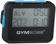 Gymboss Interval Timer and Stopwatch - BLACK/BLUE SOFTCOAT