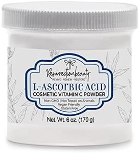 L-Ascorbic Acid Powder (Cosmetic Vitamin C Powder for Face) to Make Your Own Vitamin C Mask, Serum, Hyaluronic Acid Serums with Vitamin C & Other DIY Cosmetic Formulations for Skin Care 6 Oz