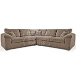 New Delta Large 5 Seater Corner Sofa Coffee Jumbo Cord UK Manufactured Bespoke (Coffee, 2 Corner 2)