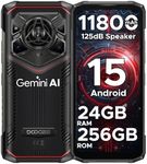 DOOGEE Blade 20 Pro Rugged Phone Unlocked,Android 15,Octa Core,24GB+256GB,11800mAh Rugged Smartphone with 125dB Speakers,6.6" HD Display,50MP+Night Vision Camera,Face ID/Fingerprint/NFC/WIFI6/OTG