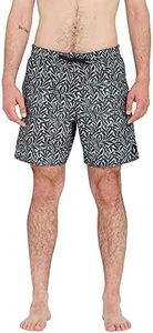 Volcom Men's Standard Polly Pack 17" Trunk Boardshort, Abyss, Large