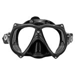 Aqualung TEKNIKA - Adult diving mask in tempered glass, Shock-resistant frame, Easy adjustment, Comfortable, Fits all faces, Ideal for scuba diving and snorkelling, Black