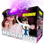 Heromask VR Headset + Maths Games (Boys&Girls 5-12) — Fun Gift to Practice Addition, Times Tables & More with Virtual Reality — Surprise kids with this Educational Toy!