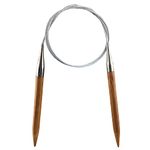 Weabetfu Bamboo Circular Knitting Needle,40-inch Length for Handmade Creative DIY and Any Weave Yarn Projects,US Size 10(6mm)