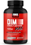 FORCE FACTOR DIM Max, DIM Supplement for Men to Support Hormone Balance and Estrogen Balance, Maximum Strength Diindolylmethane, Superior Absorption, 400mg, 60 Capsules