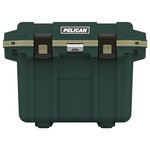 Pelican Elite 30 Quart (QT) Cooler (Hunter Green/Tan)