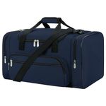 Sport Holdall Duffle Bag Gym Duffle Bag with Shoulder Strap Overnight Weekender Bag for Men and Women (Navy Blue, 40L)